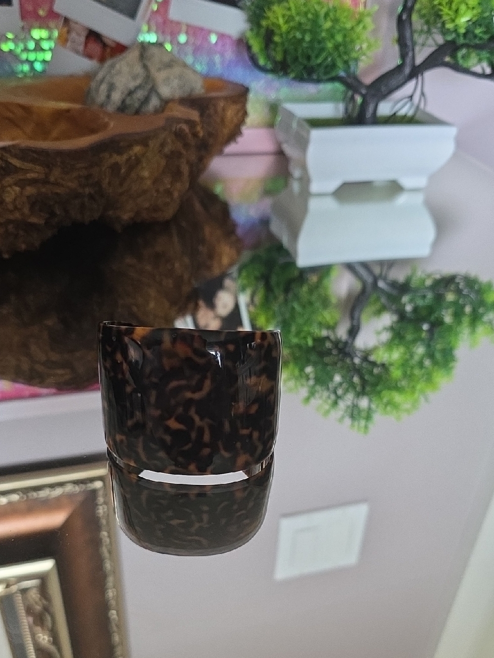 Tortoiseshell Resin Bracelet- Brown